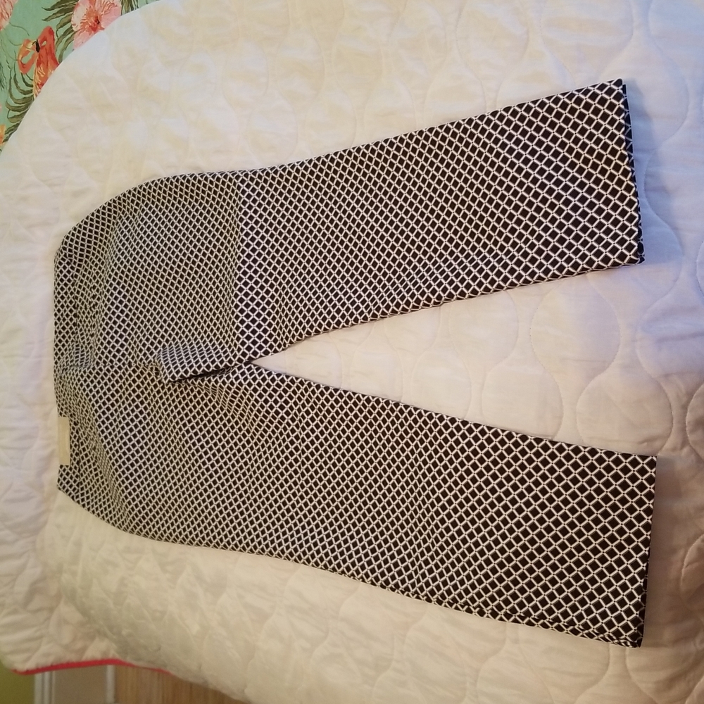 NWT Chico's comfortable, slimming Ankle Pants black & white US 10R, Chico's 1.5R - Picture 8 of 17